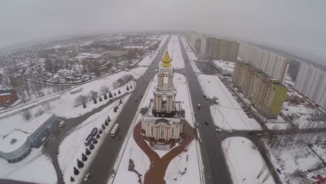 View-of-Kursk-city-and-Saint-George-Church-aerial-view