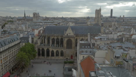 Panorama-Von-Paris-An-Einem-Bewölkten-Tag