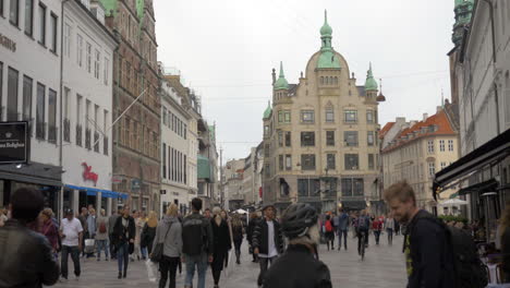 Car-free-shopping-street-Stroget-in-Copenhagen