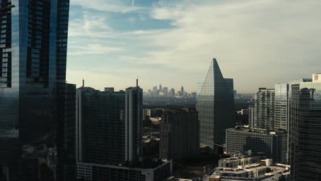 Epic-and-gorgeous-aerial-shot-of-the-Atlanta-Georgia-skyline-in-true-cinematic-fashion