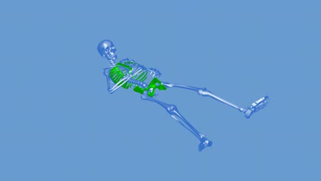 Skeleton-sleeping-on-ground-