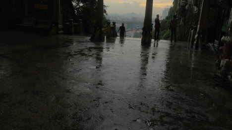 Tourists-visiting-Batu-Caves-in-Malaysia