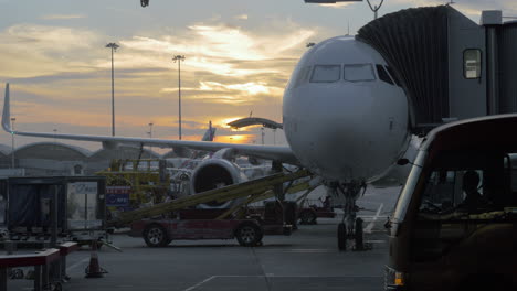 He-Visto-Un-Gran-Avión-De-Pasajeros-En-El-Aeropuerto-En-El-Que-Cargaban-Bolsas-Y-Equipaje.