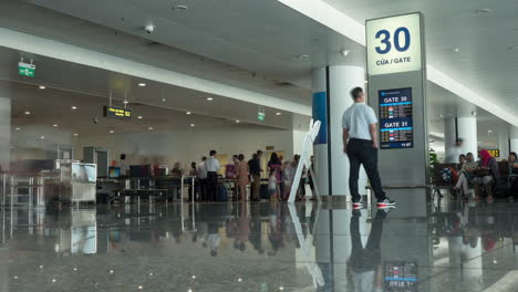 HANOI-VIETNAM---OCTOBER-27-2015-Time-lapse-shot-of-Noi-Bai-International-Airport