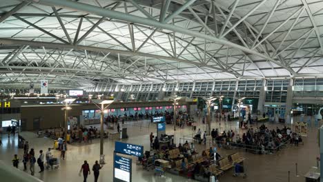 Timelapse-Del-Aeropuerto-Vio-Gente-Esperando-El-Vuelo.