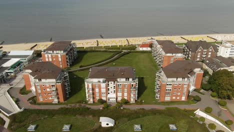 Drone-footage-of-a-group-of-vacation-homes-directly-on-the-German-North-Sea-coast