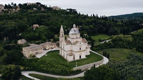 Aerial-view-of-the-historic-Sanctuary-of-the-Madonna-in-Italy