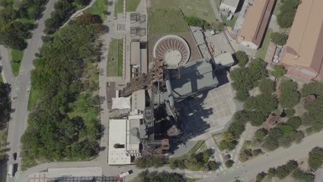 Top-down-Shot-Revealing-The-Museo-Del-Acero-Horno-3-In-Monterrey,-Nuevo-Leon