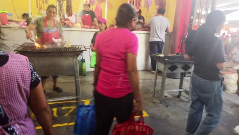 Mercado-Gastronómico-De-Zaachila-Mexican-Traditional-Food-Stand