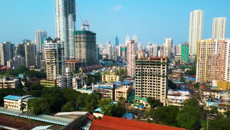 Vista-Aérea-De-La-Ciudad-De-Mumbai-Dji-Mini-3pro