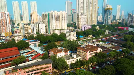 Vista-Aérea-De-La-Ciudad-De-Mumbai-Dji-Mini-3pro