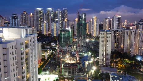 Zeitraffer-Der-Bauarbeiten-In-Kuala-Lumpur,-Malaysia