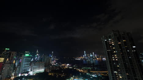 Zeitraffer-Von-Hongkong-Bei-Nacht