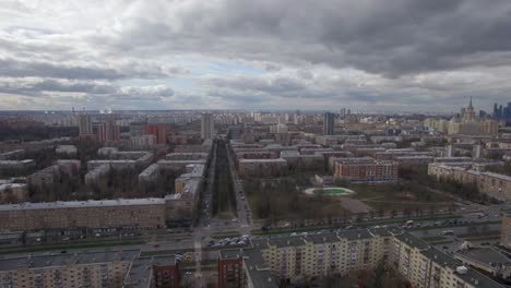 Moskauer-Stadtbild-Luftaufnahme