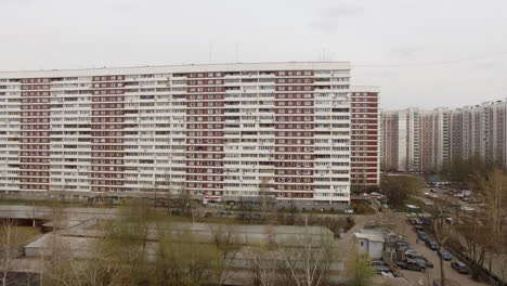 Aerial-view-of-residential-district-in-Moscow