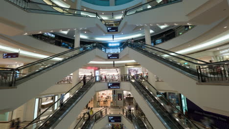 Timelapse-Del-Tráfico-De-Clientes-En-El-Centro-Comercial