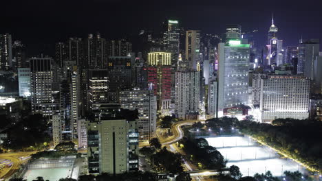 Timelapse-De-La-Vida-Nocturna-En-Hong-Kong