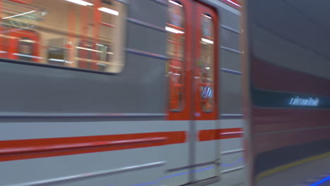 Commuting-by-subway-train-Prague