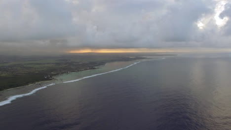 Luftaufnahme-Von-Mauritius-Und-Dem-Blauen-Ozean