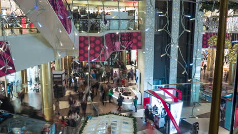 Timelapse-De-Personas-En-El-Centro-Comercial-En-Vacaciones-De-Navidad.