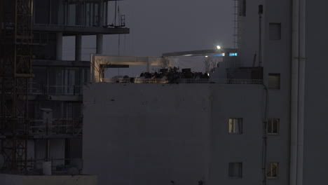 Night-party-on-the-house-roof-in-Tel-Aviv-Israel