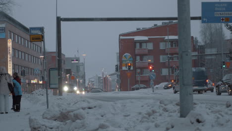 Rovaniemi-view-in-winter-evening-Finland