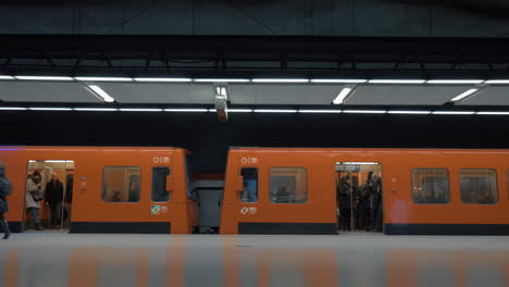 Subway-train-leaving-the-station-Helsinki-Finland