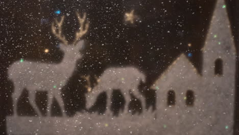 New-Year-background-decoration-in-the-snow