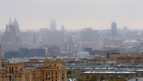 Moscow-city-view-with-old-and-modern-buildings-Russia