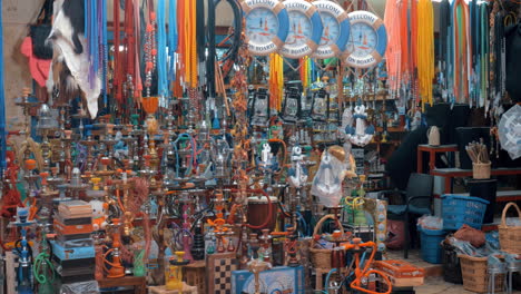 Selling-hookahs-at-old-city-market-in-Acre-Israel