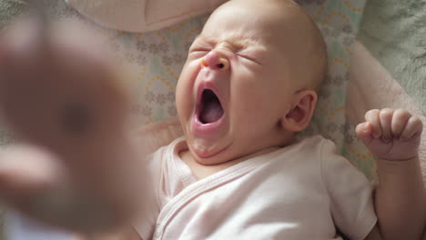 A-slow-motion-of-a-yawning-baby-girl