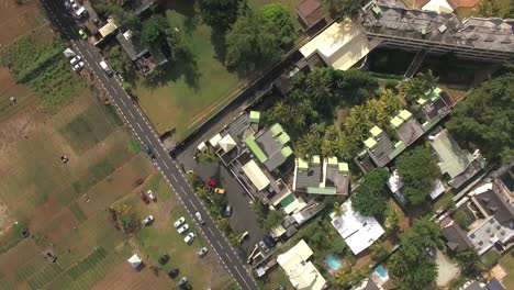 Flying-over-residential-area-Mauritius-Island