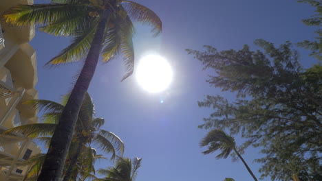 Sol-Brillante-Brillando-Sobre-Un-Lugar-De-Veraneo-En-Mauricio