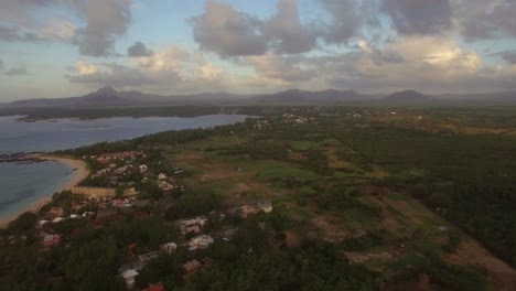 Insel-Mauritius-Im-Luftbild-Des-Indischen-Ozeans