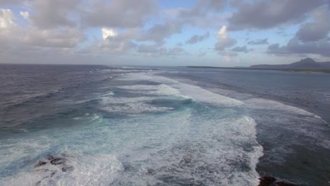 Foamy-waves-of-Indian-Ocean-aerial-view