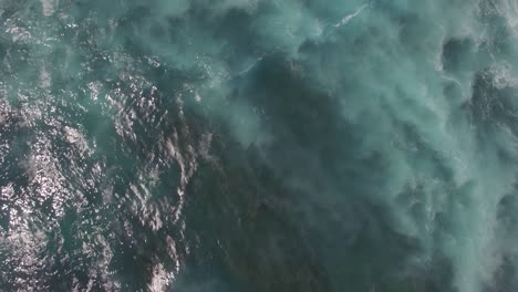 Aerial-waterscape-of-blue-ocean