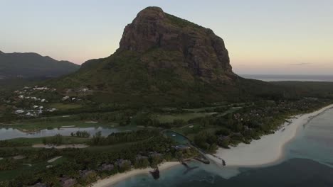 Le-Morne-Brabant-peninsula-with-mountain-aerial-Mauritius