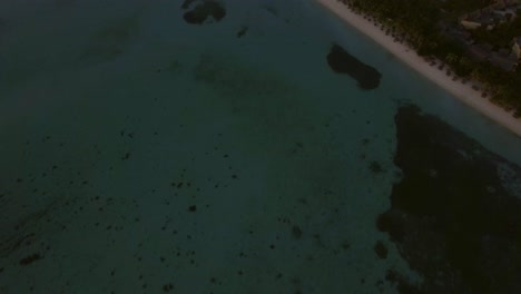 Mauritius-Island-aerial-scene-with-ocean-coast-and-mountain-ranges