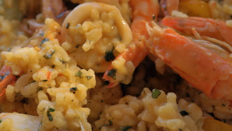 Squid-and-shrimp-risotto-dish