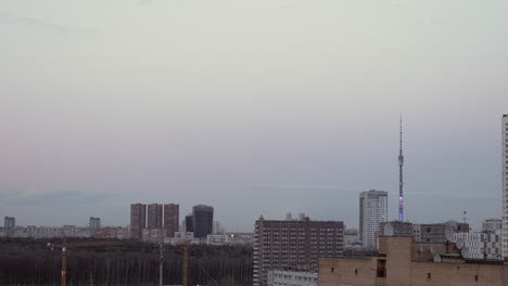 Moscow-urban-view-with-a-TV-tower