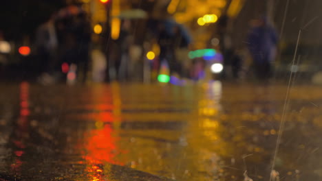 Rain-pouring-in-night-city
