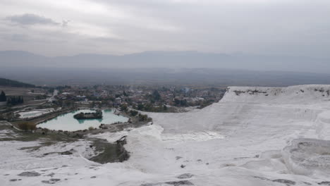 Pamukkale-travertine-terraces-and-town-view-Turkey