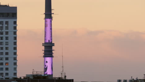 Torre-Ostankino-Con-Iluminación-WWF-En-Moscú-Rusia-Por-La-Noche