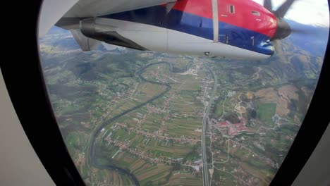 Traveling-on-the-ATR-72-600---Miniature-cityscapes-below