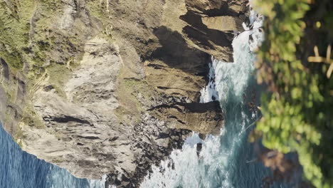 Vertikale-Der-Malerischen-Klippenmeerlandschaft-Auf-Der-Azoreninsel-Sao-Miguel