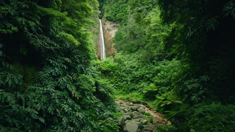 Ribeira-Heißer-Natürlicher-Wasserfall-In-Sao-Miguel-Auf-Den-Azoren---Portugal