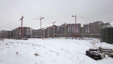 Huge-construction-site-in-winter