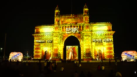 Mumbai-Puerta-De-Entrada-De-La-India-Noche-4k-Maharashtra