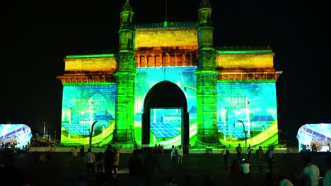 Mumbai-Gateway-Of-India-Nacht-4k-Maharashtra