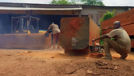 black-labor-working-class-African-working-in-sawmill-factory